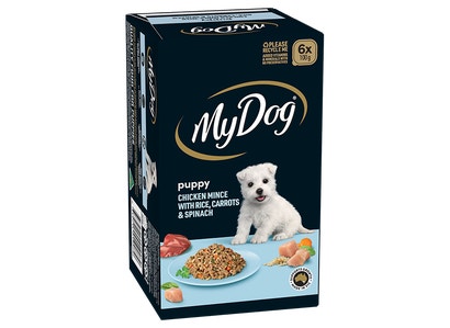 Puppy Chicken Mince with Rice, Carrots & Spinach