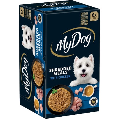 MY DOG SHREDDED MEALS™ Chicken 6pk 