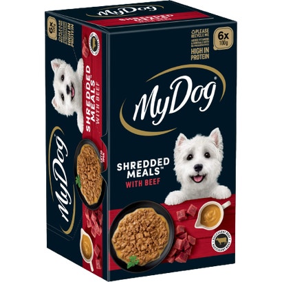 MY DOG SHREDDED MEALS™ Beef 6pk
